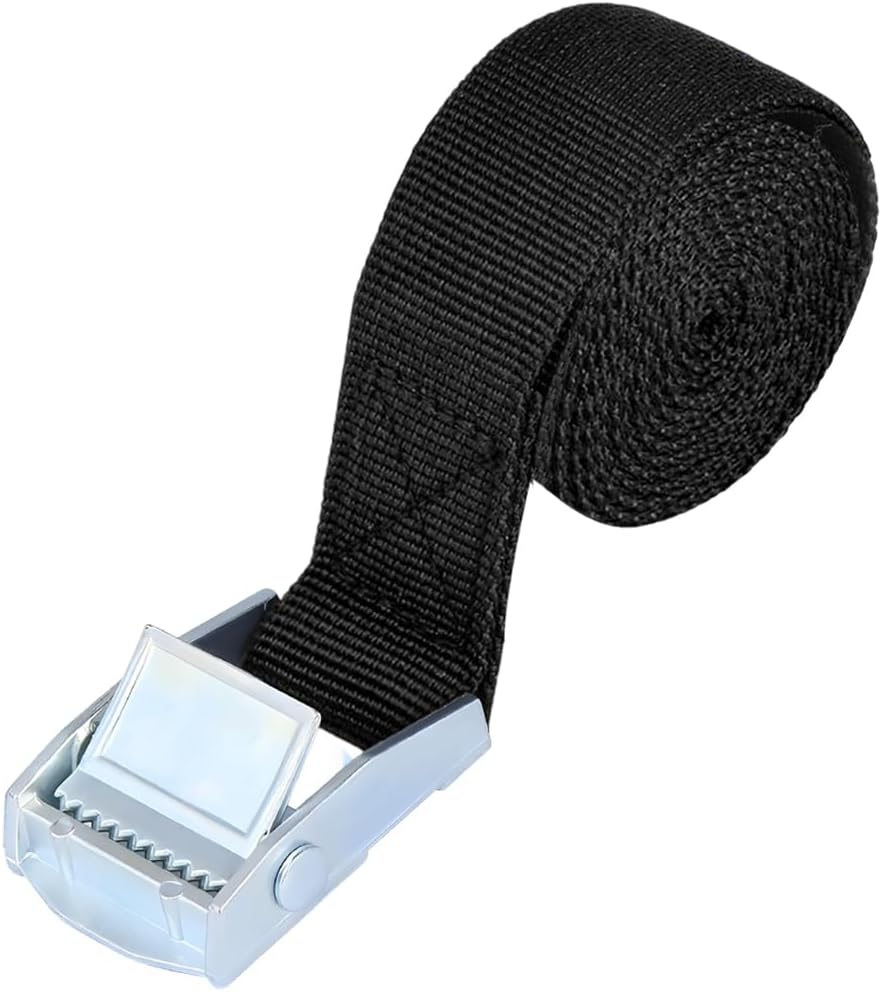 Lashing Straps with Buckles, 3.3ft x 1in Adjustable Cam Buckle Tie Down Strap, Heavy Duty Cinch Strap for Motorcycle Kayak Cargo Luggage, Universal Car Accessories
