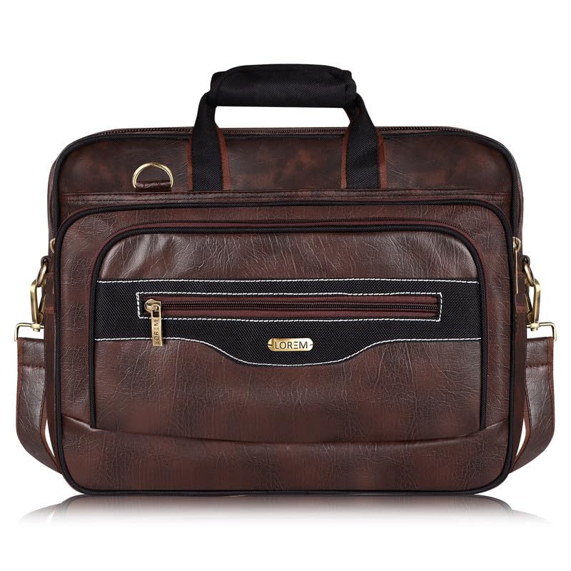 28L Messenger Bag For Men - Faux Leather-image-44