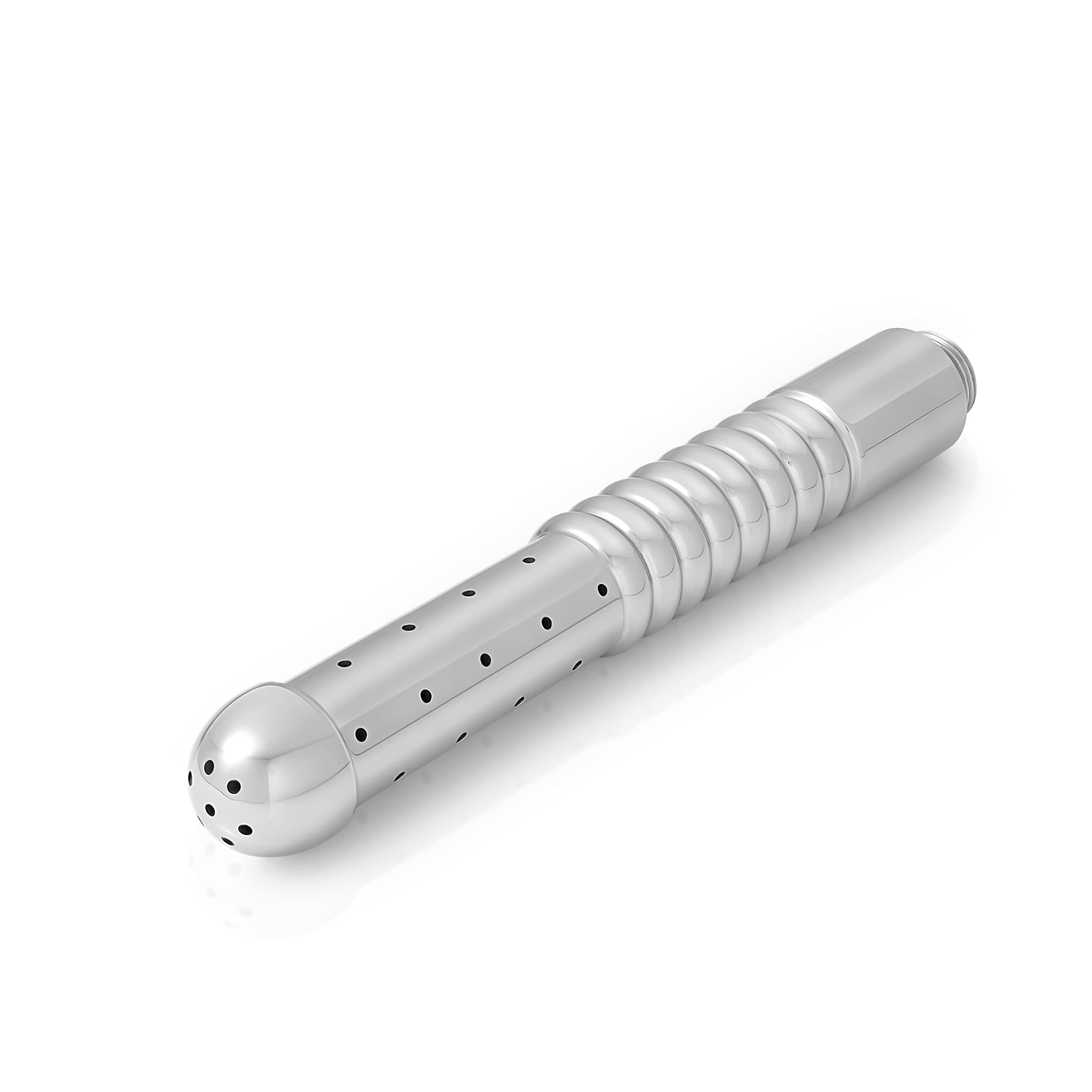 Anal Vaginal Dusche mit seitlicher Sprühfunktion Analdusche Vaginal-Dusche Analpflege Irrigator Intimpflege (Edelstahl)