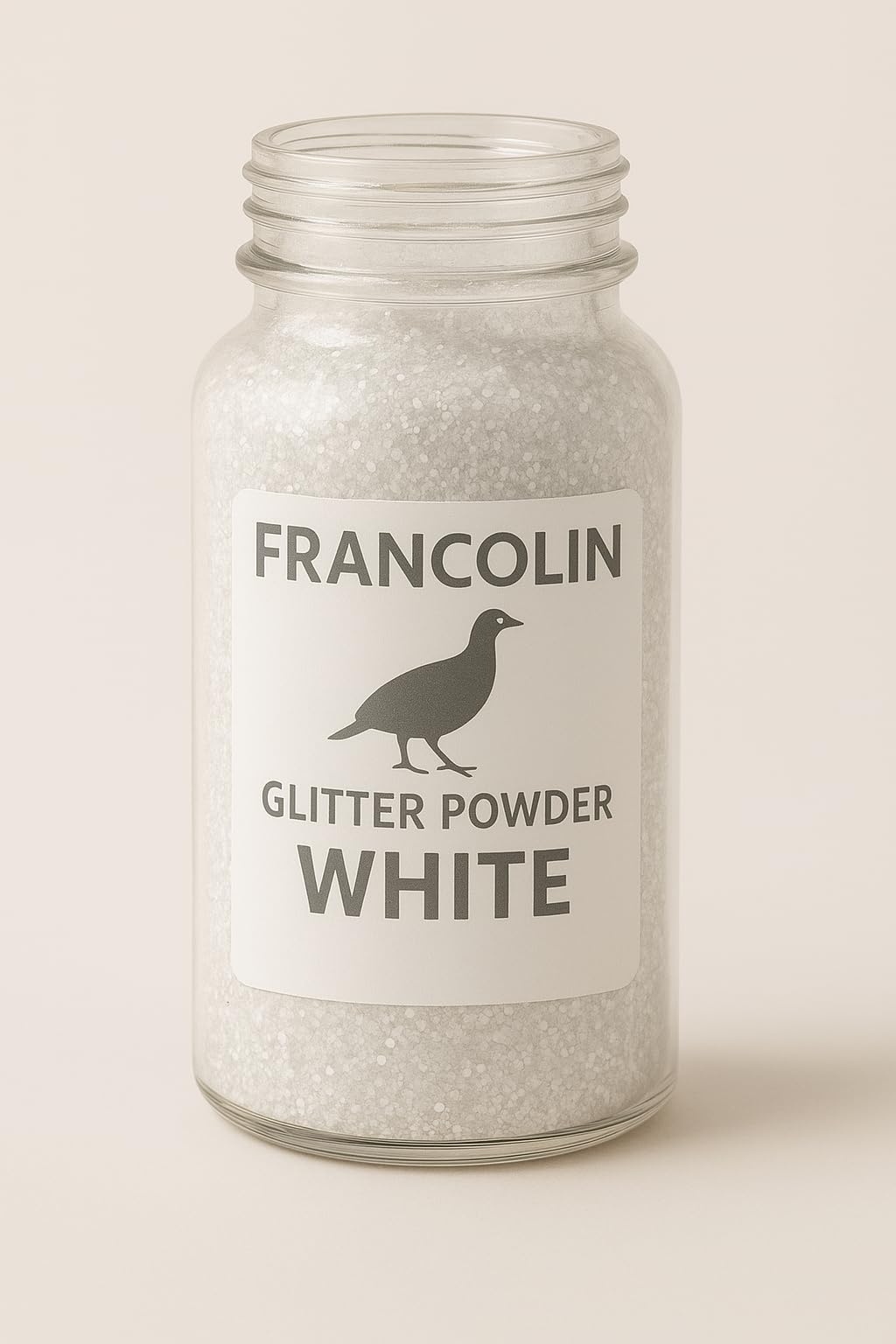 Francolin Glitter | White | Resin Art | Glitter – Shimmer for Epoxy, Tumblers, Slime & Nail Art – Cosmetic Grade-image-48