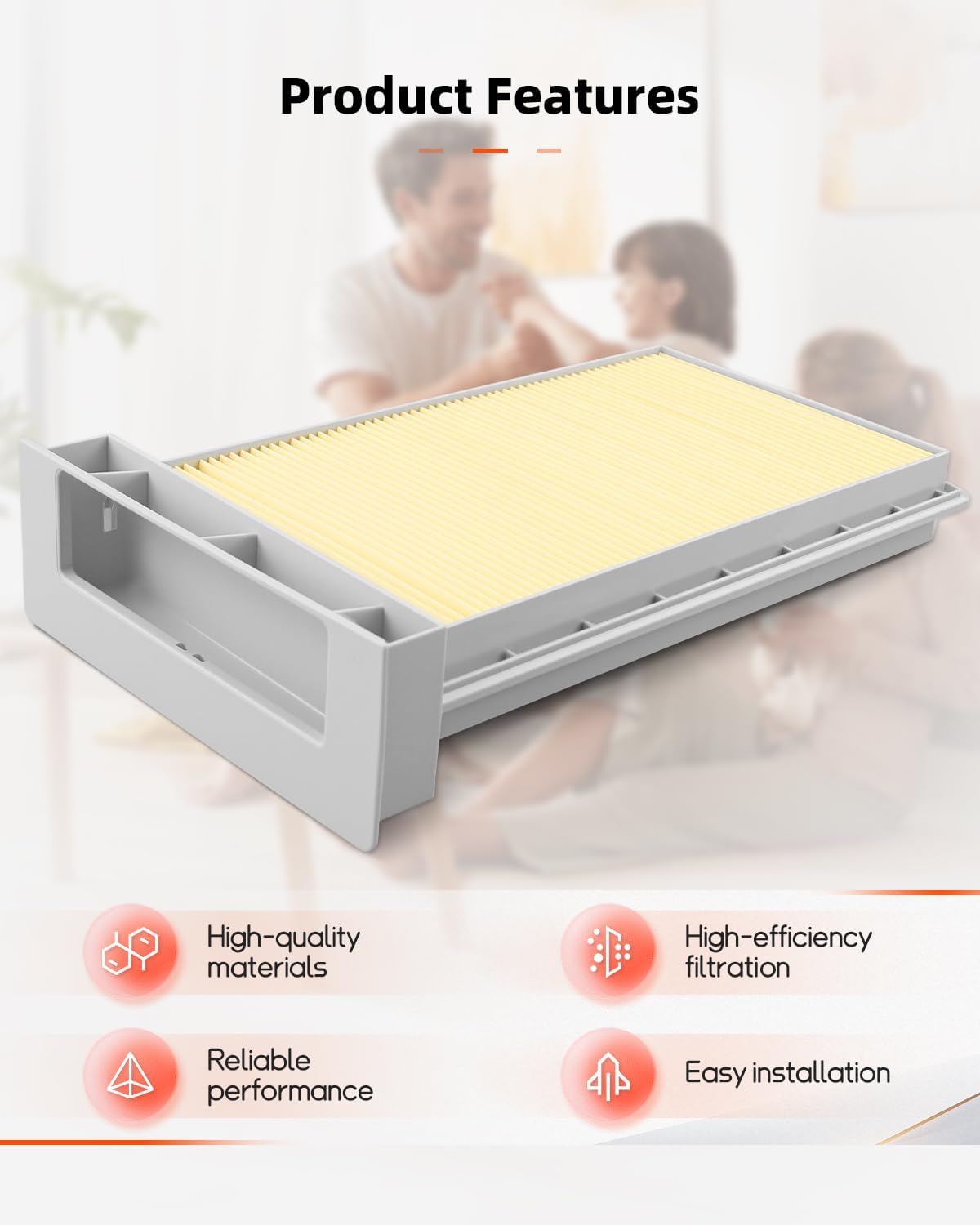 Hepa Filter Fit for CT Mini/CT Midi 2019-Present Replace 204201，Practical Plastic Frame