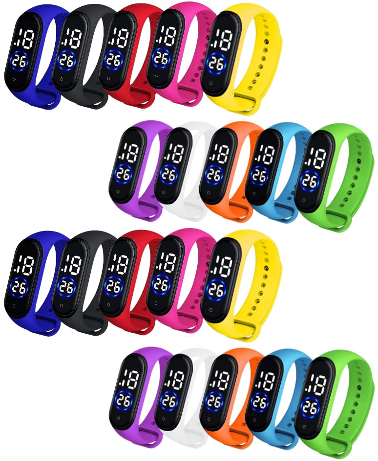 Pappi-Haunt Boys and Girls LED Digital Bands (Multicolour) - Set of 24 (B01M0FZ24U) Amazon Price History, Amazon Price Tracker