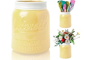 Comfify Yellow Utensil Holder: Enhance Your Kitchen Decor with Style