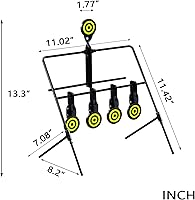 Vista 5 de KNINE OUTDOORS Blanco de tiro reactivo para airsoft, pistola de perdigones, pistola de BB, calibre .22 .177