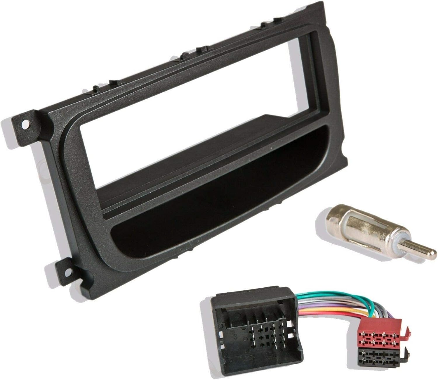 Inex Facia Fitting Kit Black 1 DIN Black Car CD Stereo Adaptor Surround