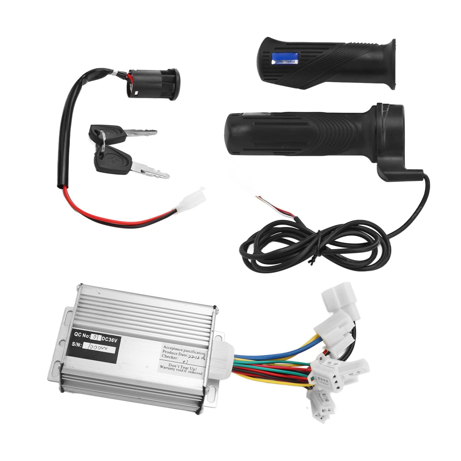 36 V 1000W gebürsteten Motor Controller GRAP Grip Set Electric Scooter Controller Set Motor Control -Einheit mit elektrischem Stromverriegelungsschloss für Fahrradmodifikation