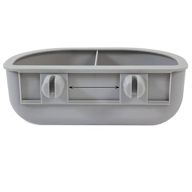 Foto 2 de 4 de Petmate 29155 - Cuenco Doble para comensal, Color Gris