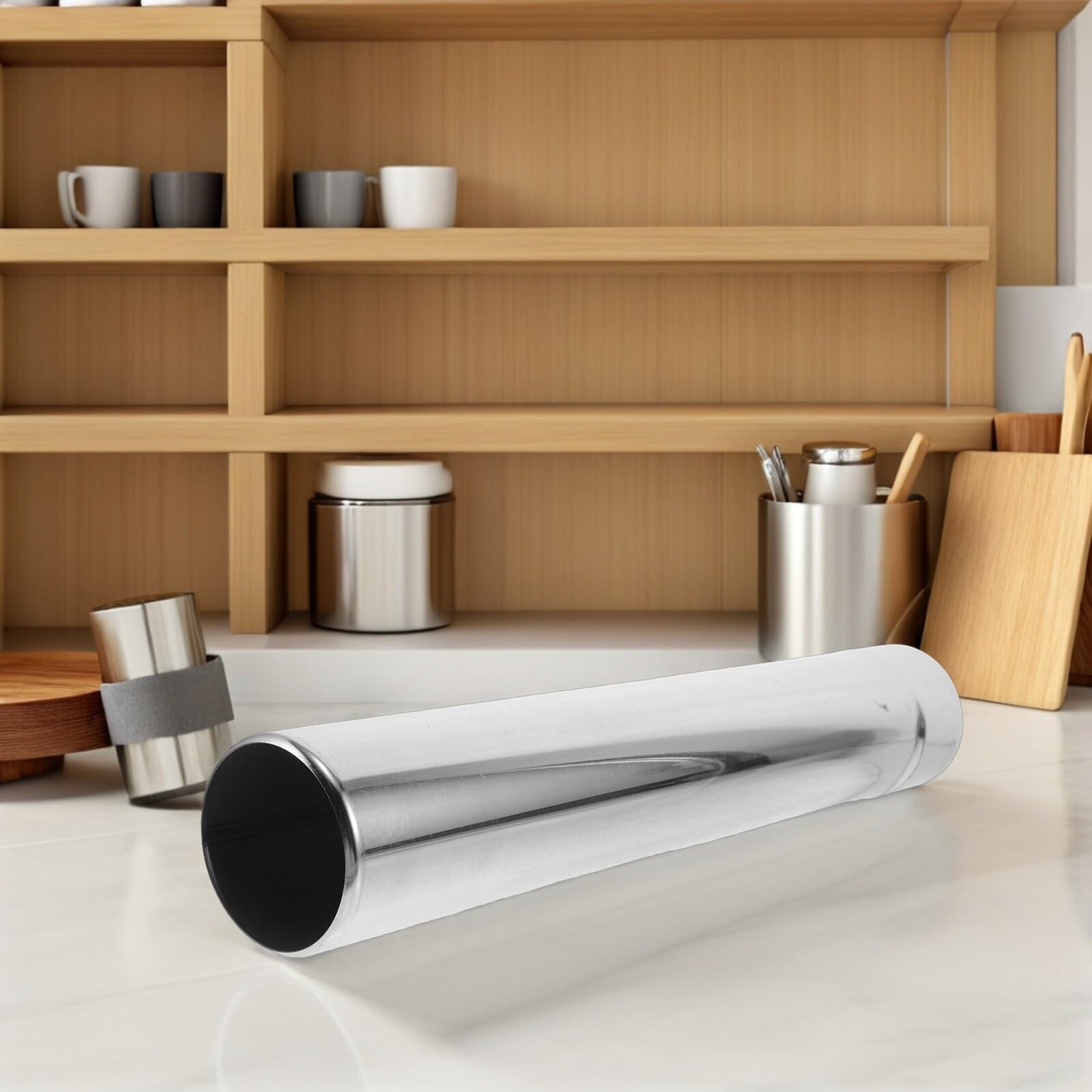 Toddmomy Tubo di Scarico in Acciaio Inox 75X43 CM per Stufa a Legna da Campeggio e Domestica Canna Fumaria Resistente per Riscaldamento Esterno Installazione Rapida e Combustione