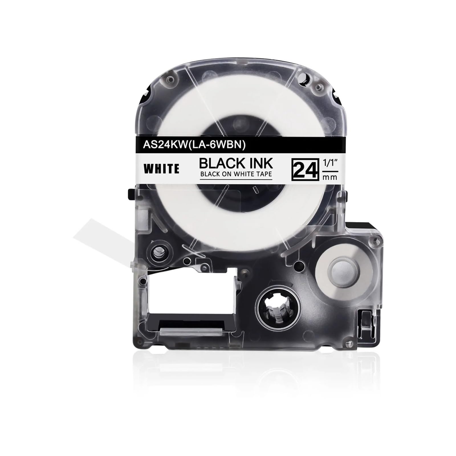 5pcs Nastro For Etichette Da 24 Mm X 8 M Compatibile Con Epson AS24KW