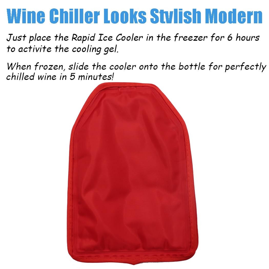 Wine Bottle Cooler, Wine Chiller Bottle Sleeve - Image 2