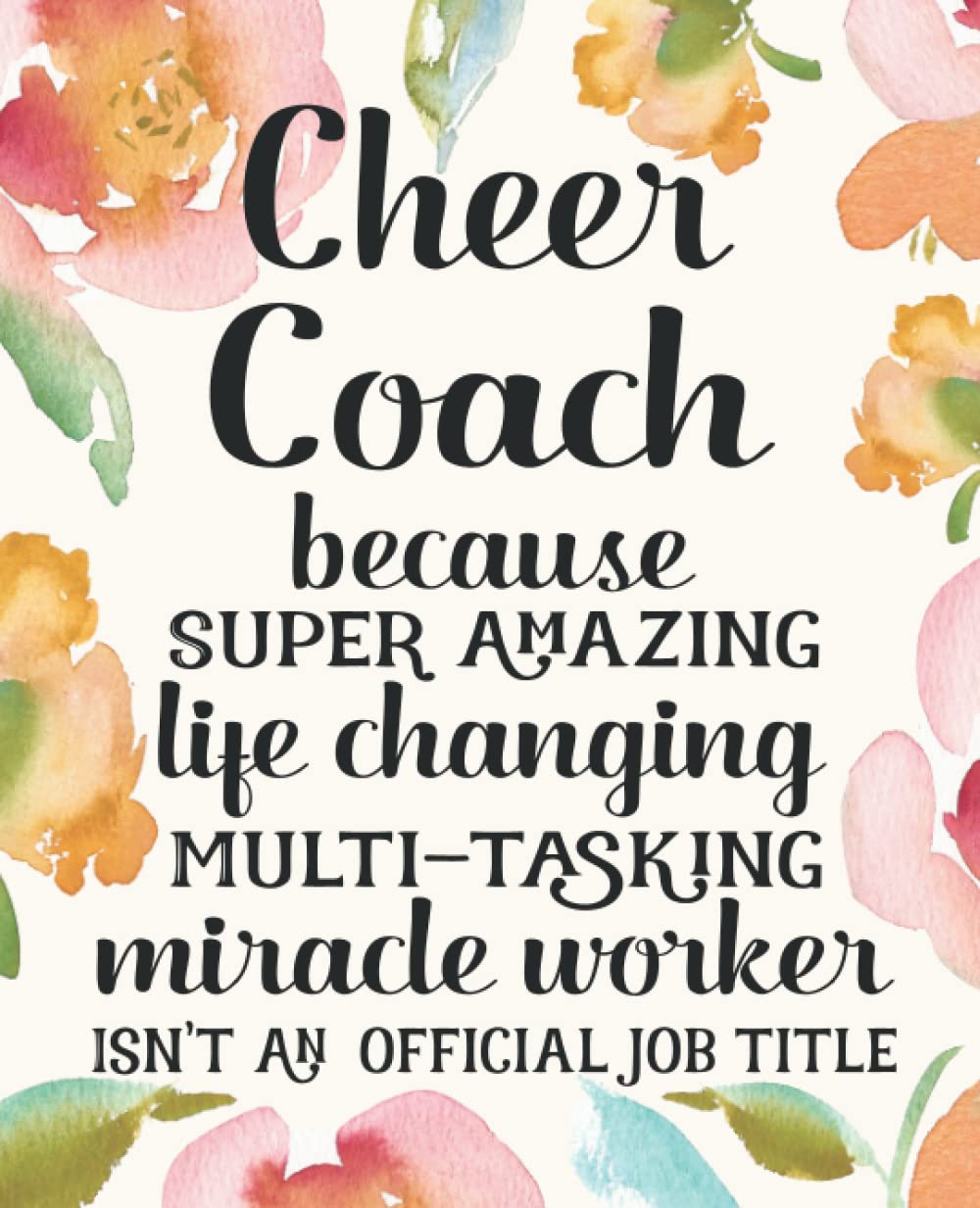 Cheer Coach Gifts: Funny Thank You Appreciation Present for Women Friends, Family or Coworkers