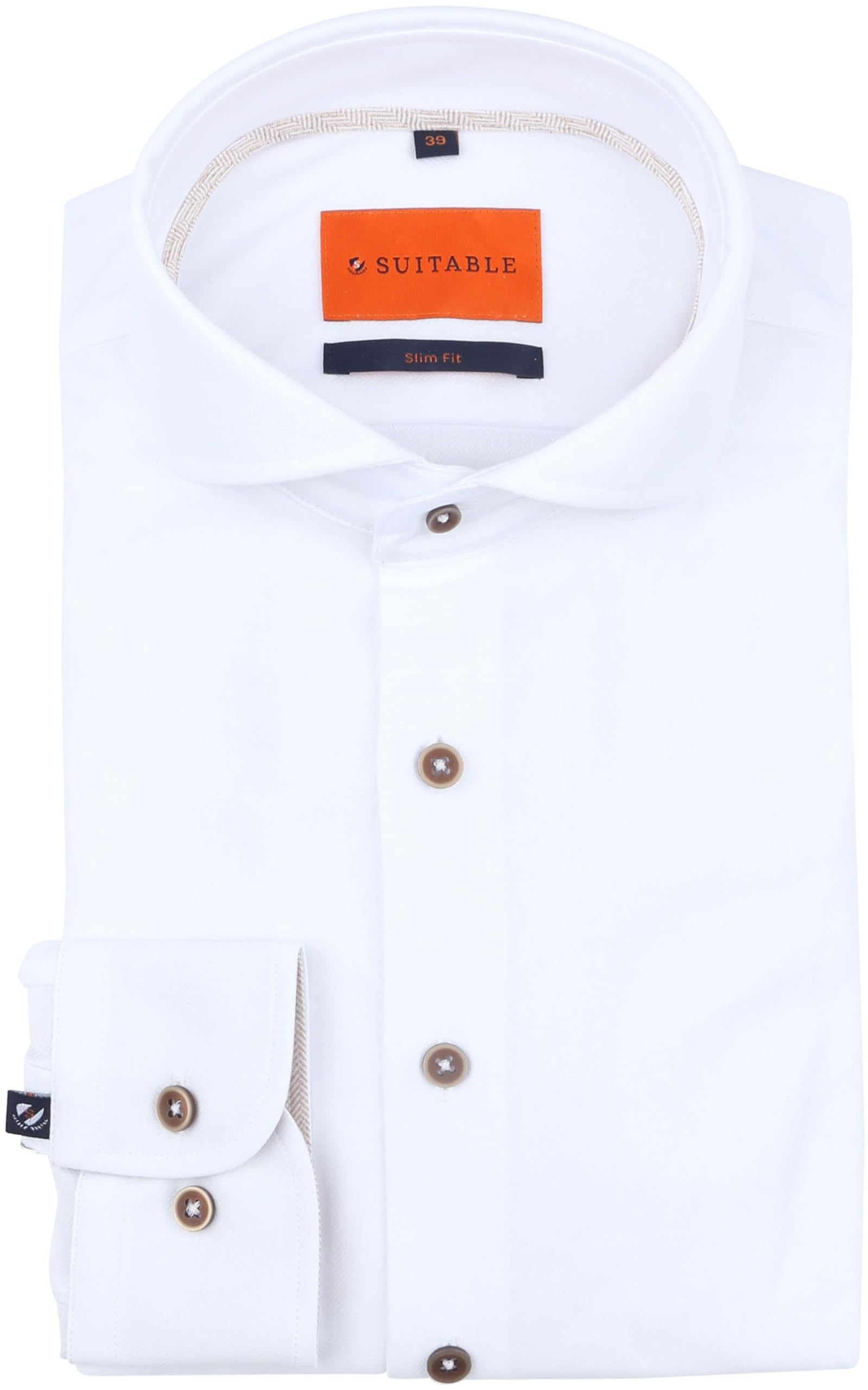 Suitable Camicia a spina di pesce, abbigliamento da uomo