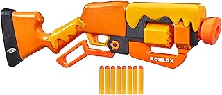 NERF Roblox Adopt Me!: Bees! Lever Action Dart Blaster, Rotating 8-Dart Drum, 8 Elite Darts, Code to Unlock in-Game Virtual Item