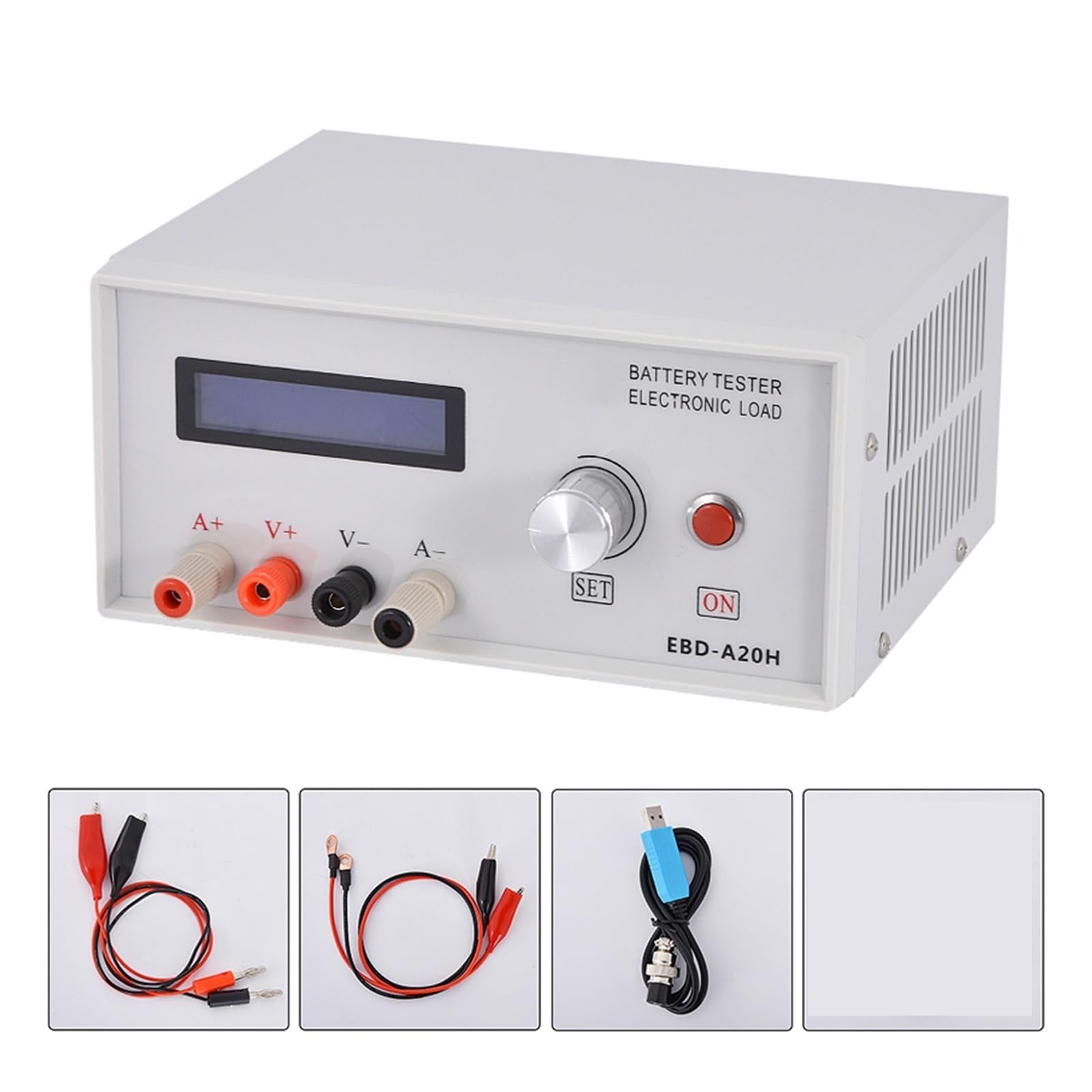Probador de batería Probador de capacidad de batería de carga electrónica de EBD-A20H fuente de alimentación prueba de descarga de batería medidor de prueba instrumento 200W Aplicación más amplia