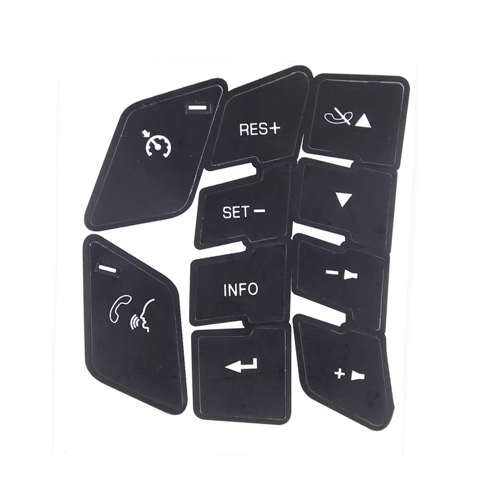 Interior Button Stickers Compatible with Chevrolet for Corvette C6