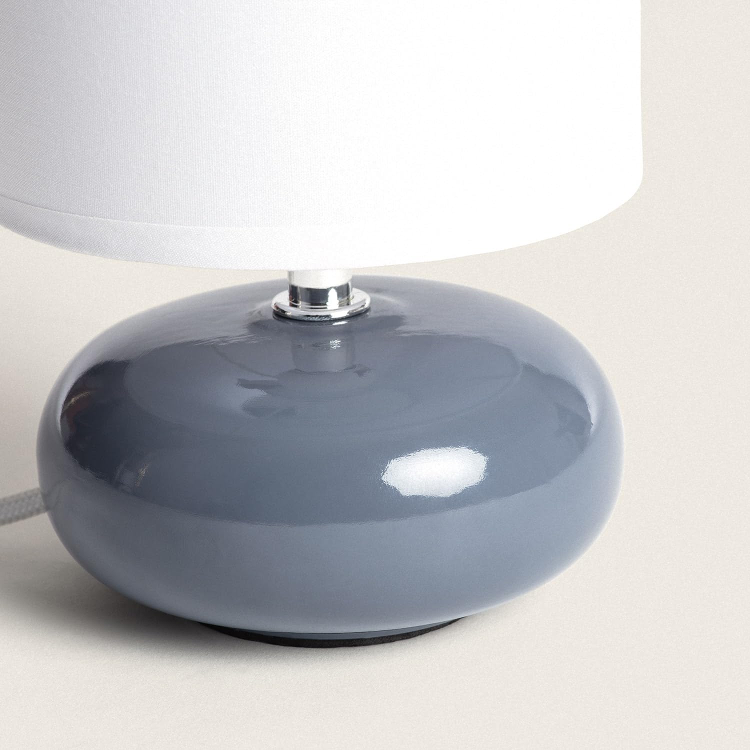 LEDKIA LIGHTING Lámpara de Mesa Cerámica Ava Azul Marino
