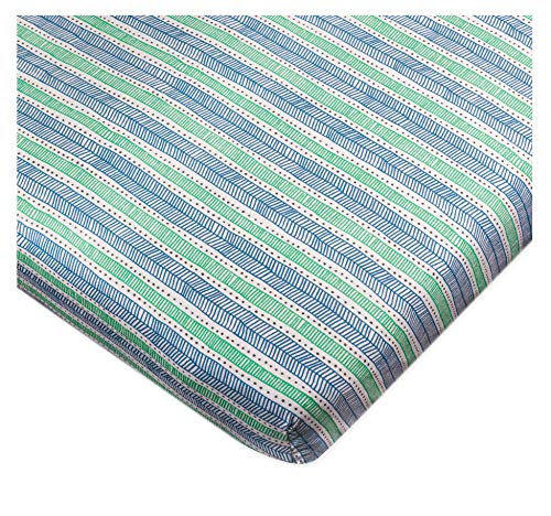 Image of HonestBaby Unisex-Baby Classics Fitted Crib Sheets Set Standard Mattress, 100% Organic Cotton Baby Boys, Girls, Neutral, 1 Pack - Fall Floral Purple, One Size