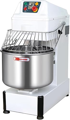 INTSUPERMAI Mezclador de pie comercial de 21Qt Mezclador de masa 20L Máquina de amasado de masa Mezclador espiral de pan Doble velocidad Doble