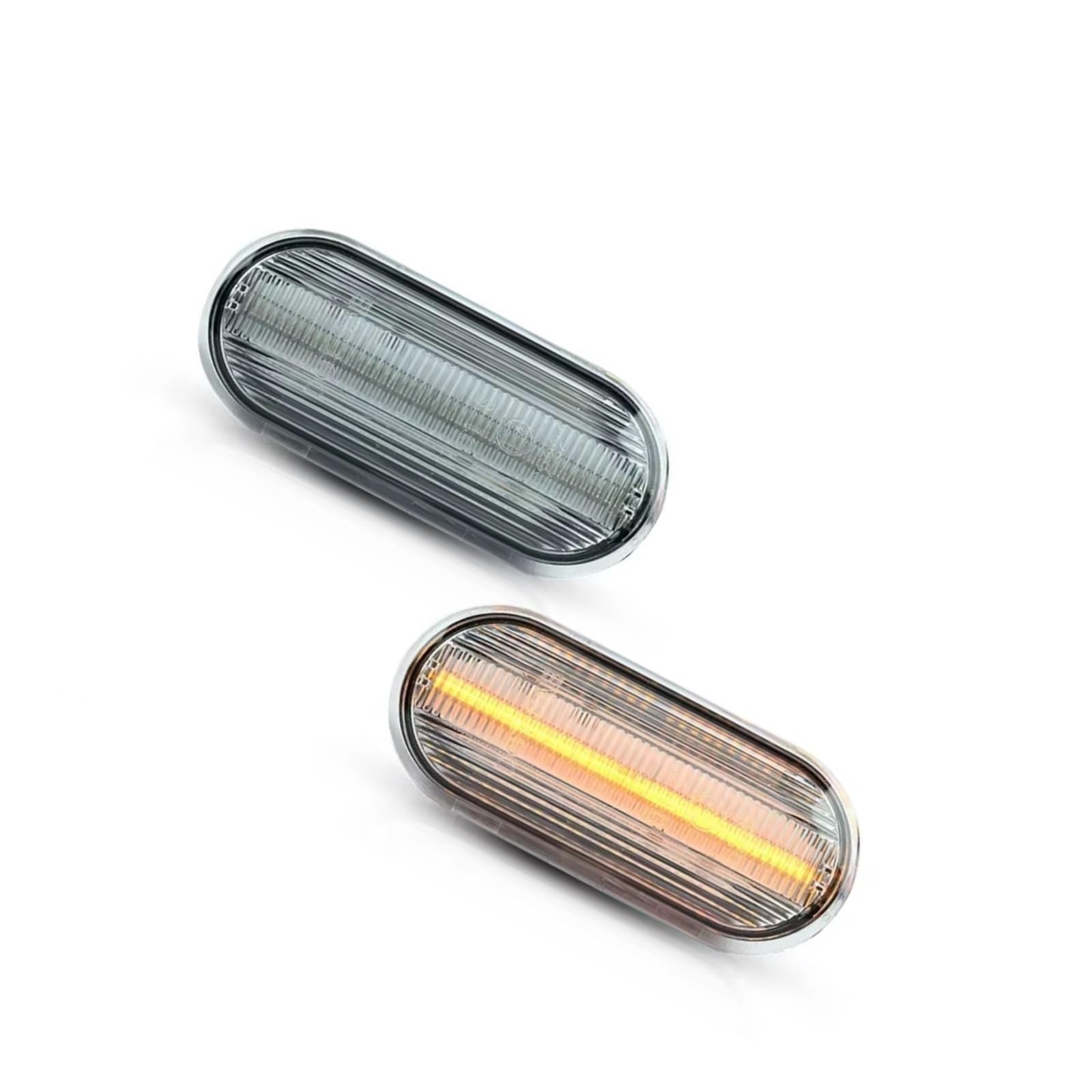 Car Turn Signal Lights Compatible With Vw For GTI R32 MK4 For Beetle 2000 2001 2002 2003 Side Marker Light Turn Signal Lamp Indicator Lights 1J0949117(Clean lens)