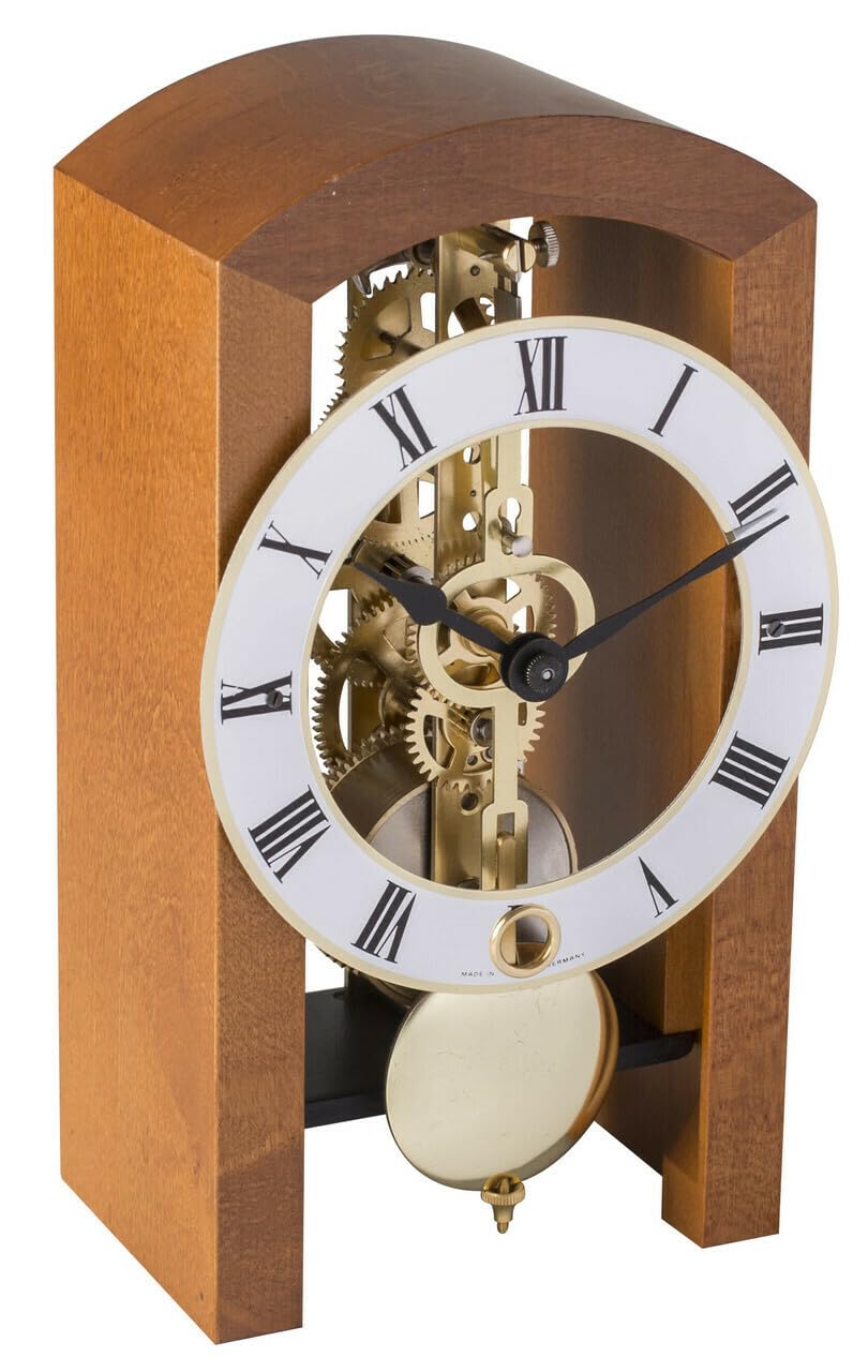 Hermle 23015-160721 - Reloj de Mesa, diseño de Esqueleto, Color Cerezo