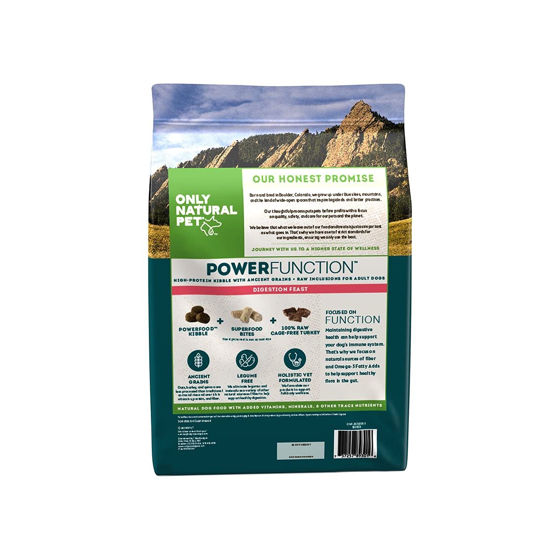 Only Natural Pet PowerFunction Digestion Feast Dry Dog Food, Digestion