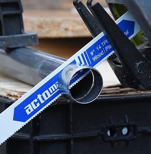 Miniatura 9 de Hojas de sierra recíproca bimetálicas para corte de metales pesados, paquete de 5 (6 pulgadas - 18TPI)