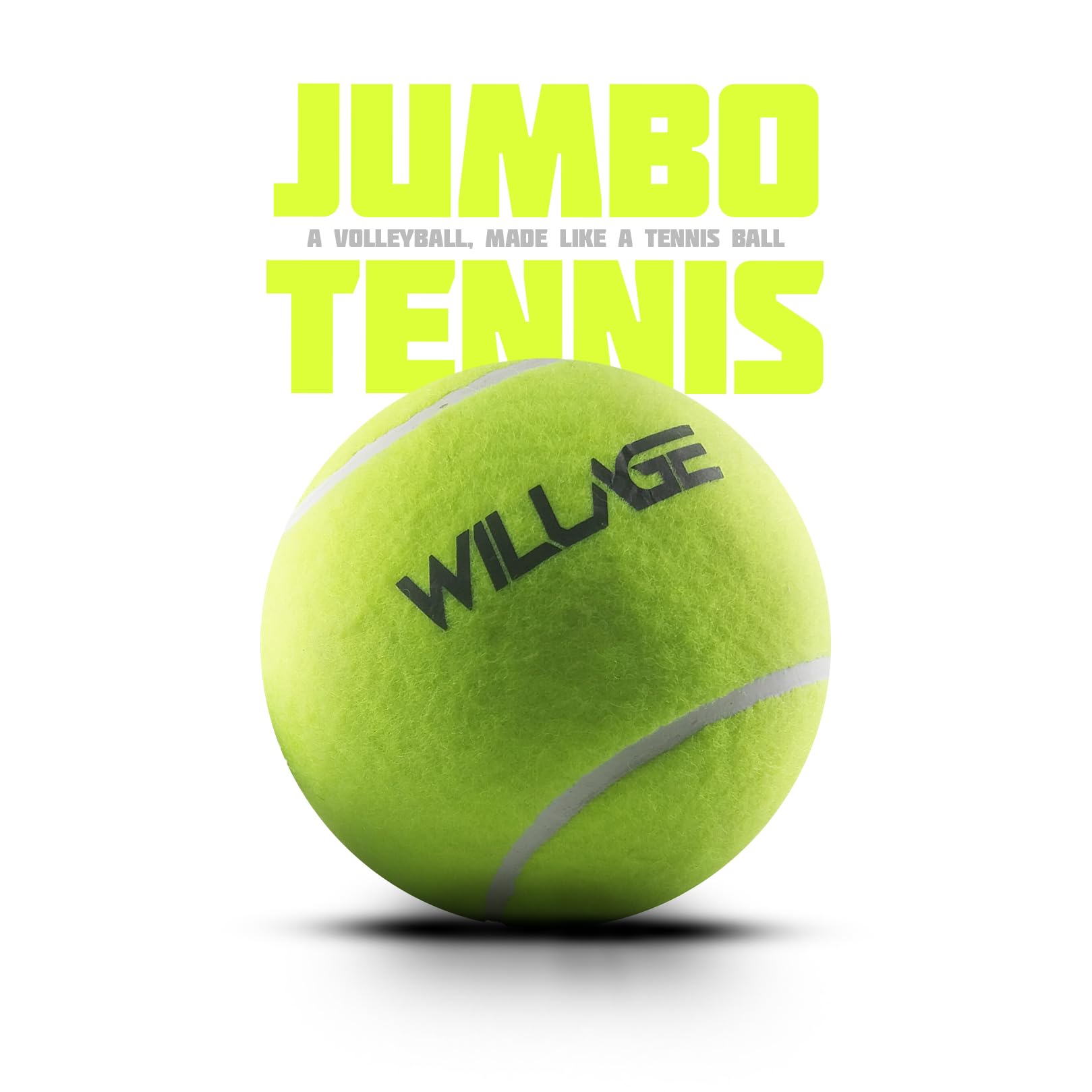 WILLAGE Jumbo Tennis Ball Shape Size-3 Football, Street Soccer Ball, Soccer Ball-image-18