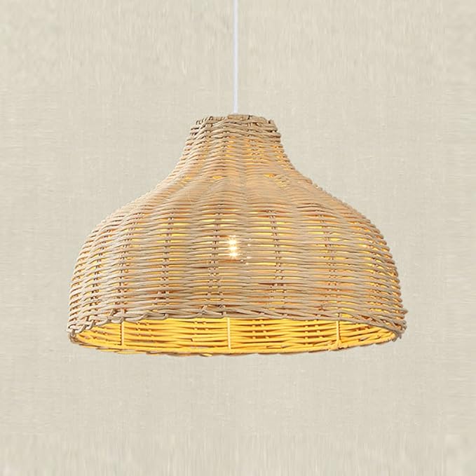 SHUANGZ Creatieve Rotan Kroonluchter Rieten Hangende Lamp Handgeweven Bamboe Lampenkap Plafondlampen Hanglampen Rotan Hanglamp Voor Keuken Plafond Hanglamp Klassiek SHUANGZ