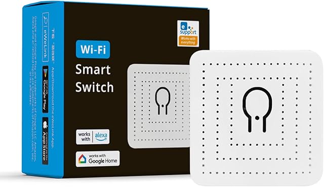 Woolley WiFi Smart Switch Module Mini Dual Control Switch Wireless Smart Relay Switch 16A 3500W for Home Automation Works with Alexa, Google Home and eWelink App