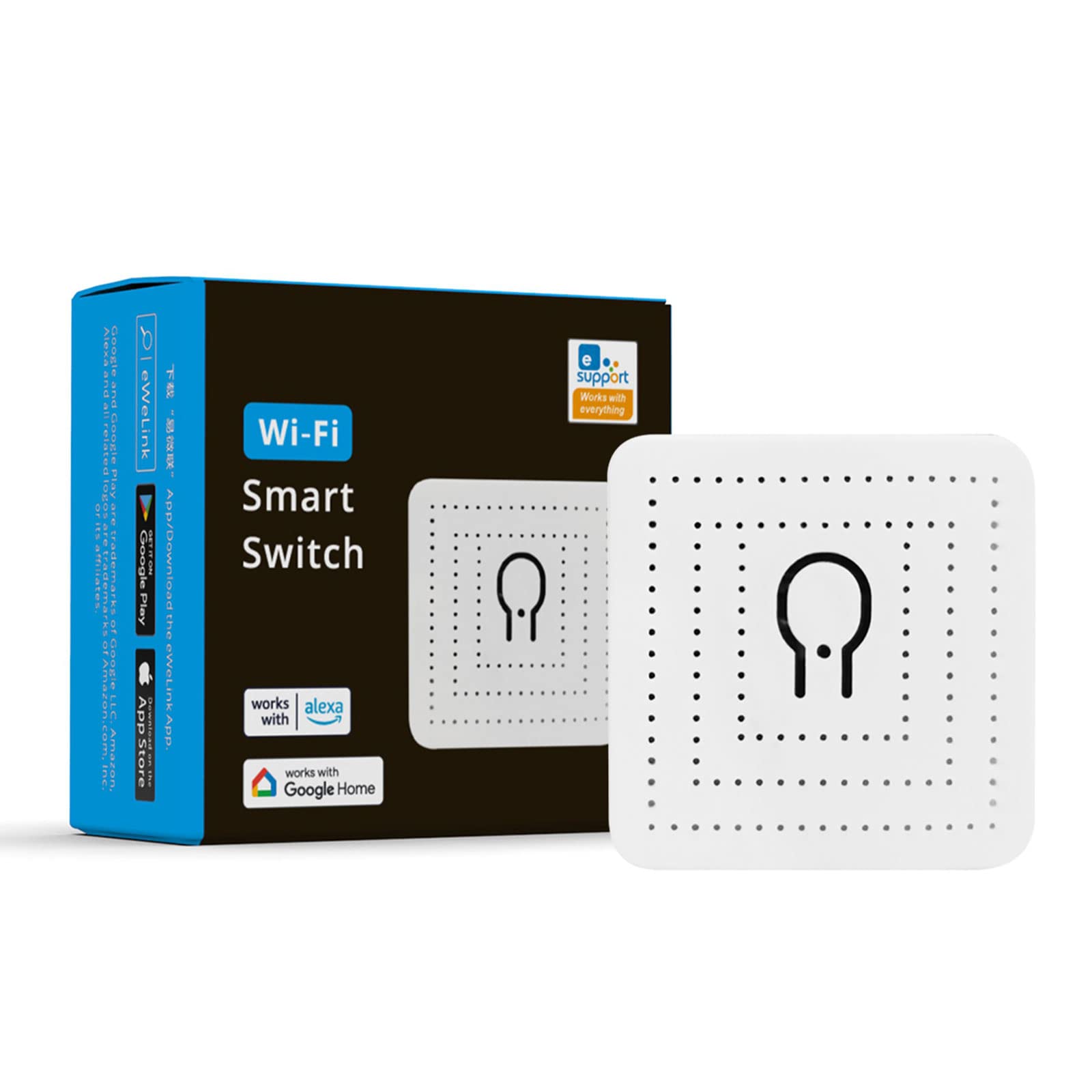 Woolley WiFi Smart Switch Module Mini Dual Control Switch Wireless Smart Relay Switch 16A 3500W For Home Automation Works With Alexa, Google Home and eWelink App