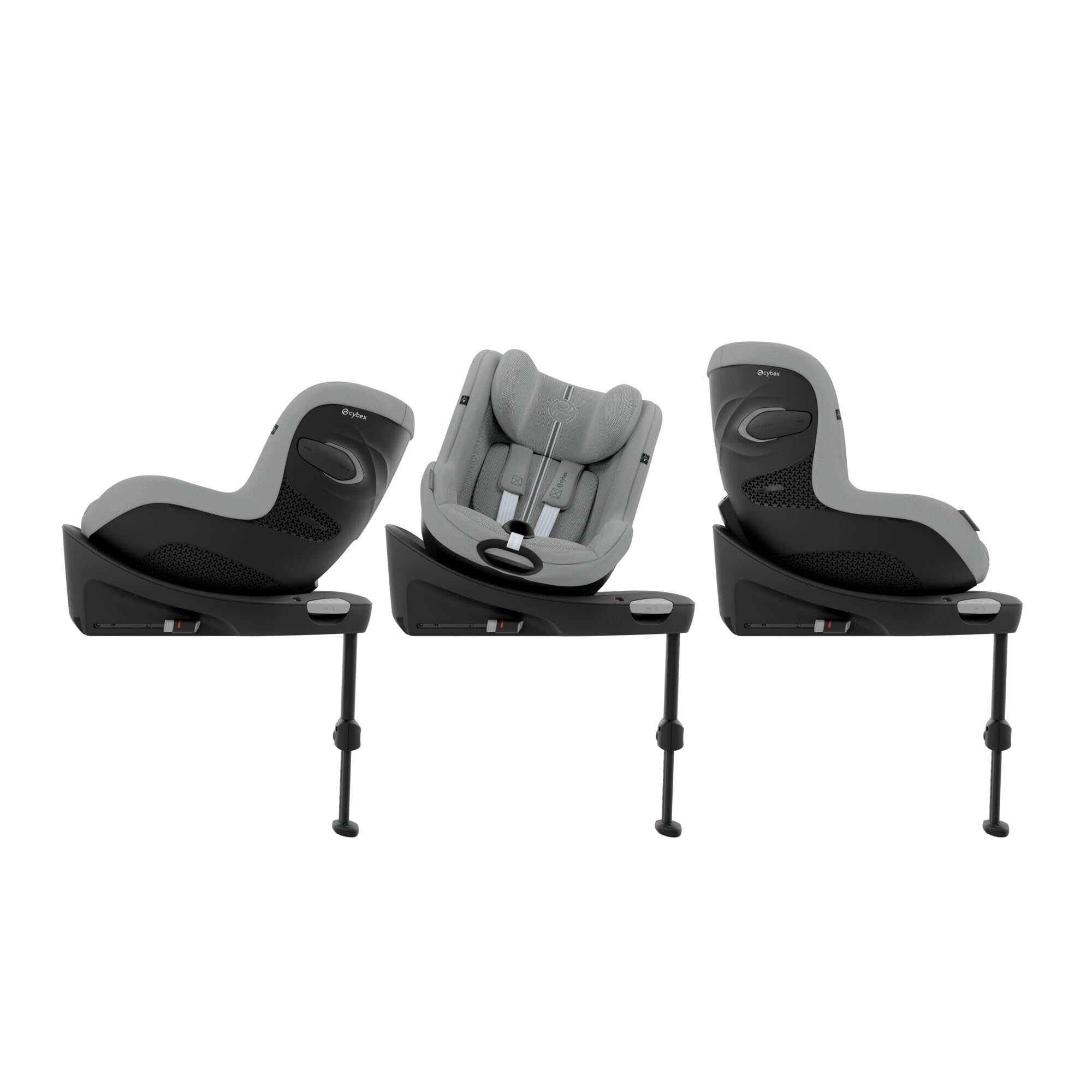 CYBEX Gold Fotelik samochodowy Sirona G3 Plus bez podstawy, Od ok. 3 miesięcy do 4 lat (Od urodzenia z wkładką dla noworodka), Maks. 19 kg, 61–105 cm (Od 40 cm z wkładką dla noworodka), Stone Grey