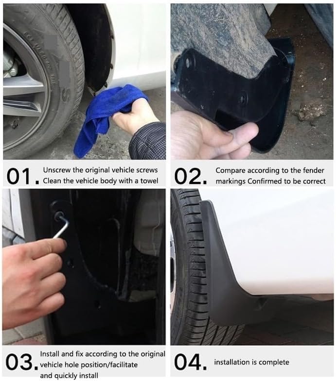 泥除け車 吉利用モンジャロ用マンジャロ用フェンダー車部品マッドガード外装自動車アクセサリー 車 泥 フラップ