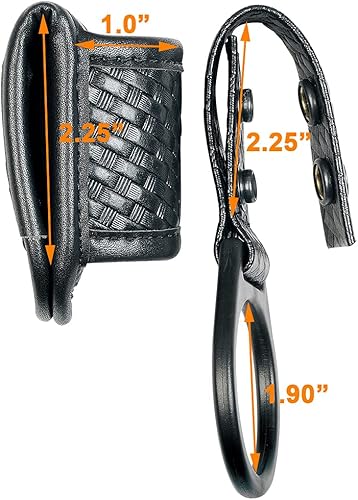 Miniatura 4 de TAFTACFR Soporte compacto para linterna (parte superior abierta) + soporte de correa de anillo de linterna para sostener Mag Lite y otras linternas