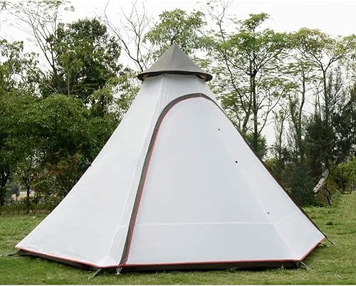 Miniatura 3 de Tienda india Tipi al aire libre de doble capa de camping torre tienda de campaña familiar tienda de campaña yurta tipi tienda de campaña para