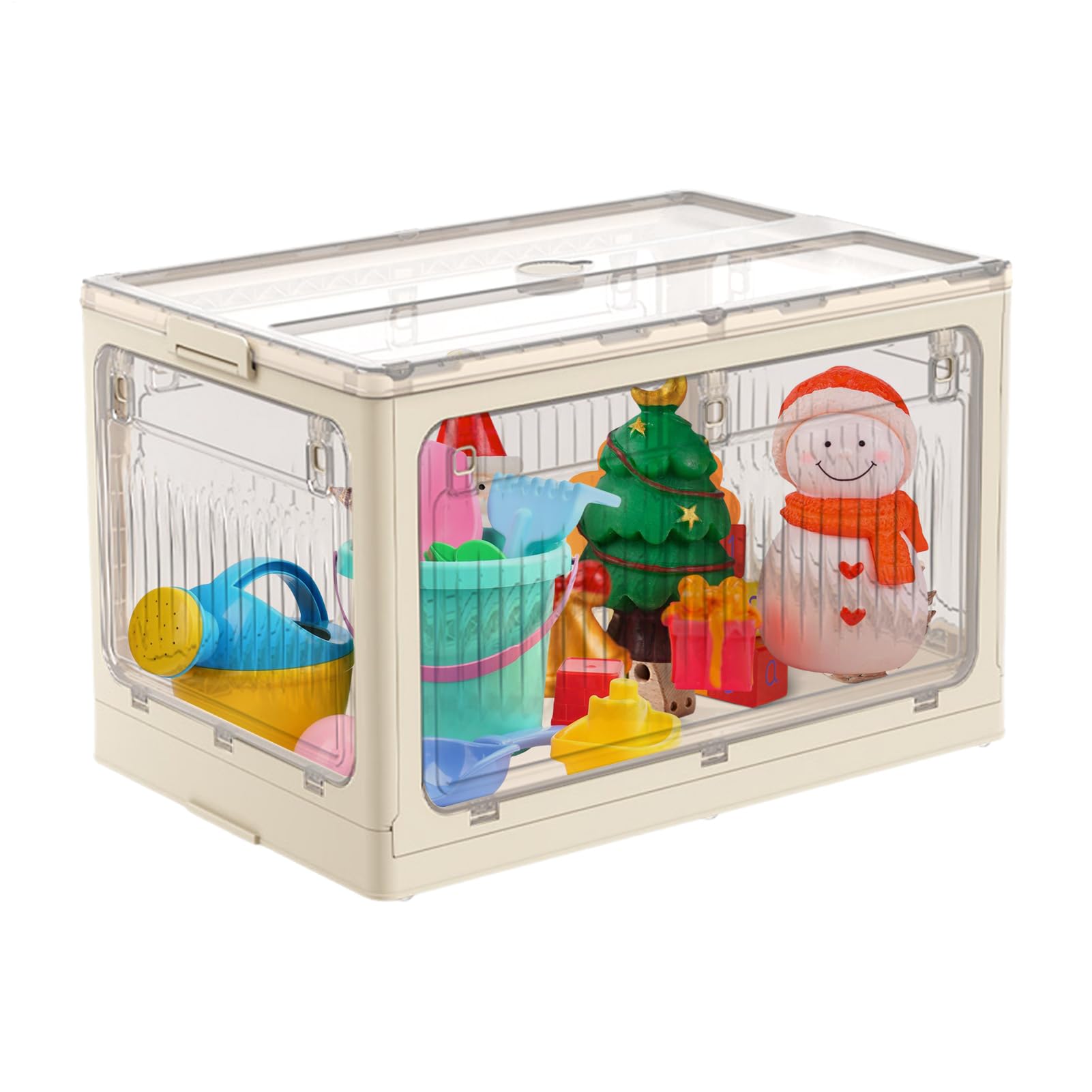 Boîte de stockage ergonomique et conteneur gain de place empilable