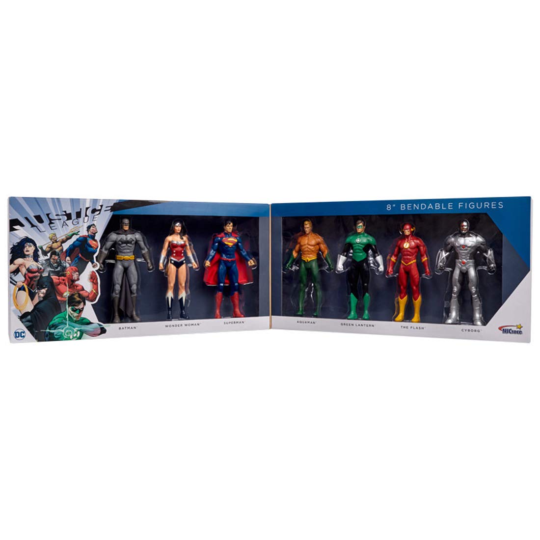Buy NJ Croce Justice League New 52 Bendable Figure Set, Multi  