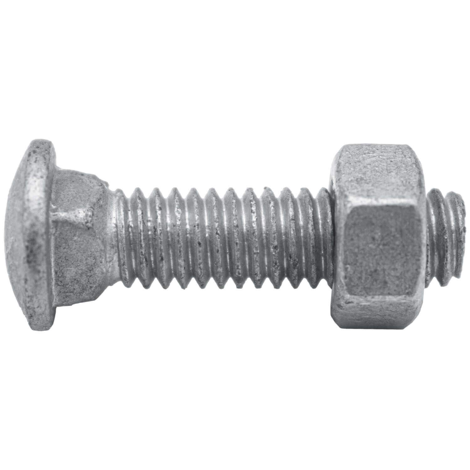 Bulloni a testa tonda 5/16-18 x 1-1/4": zincati Bulk Chain Link Fence Bulloni (100 pezzi)