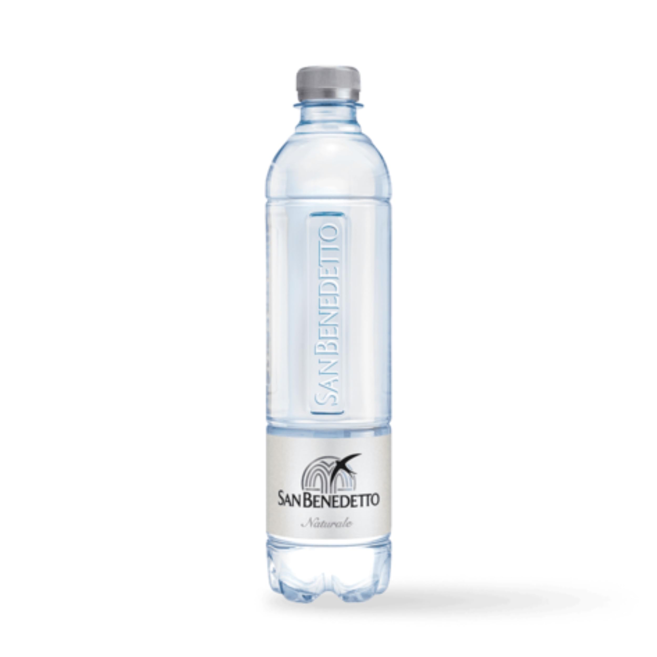 Acqua San Benedetto Mini Tower Naturale 50cl x 24 | Acqua Minerale Naturale Mini Tower Icon Fonte Benedicta | Confezione da 24 Bottiglie di PET da 500ml