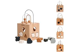 Wooden Activity Cube: The Perfect 5-in-1 Learning Center for Toddlers