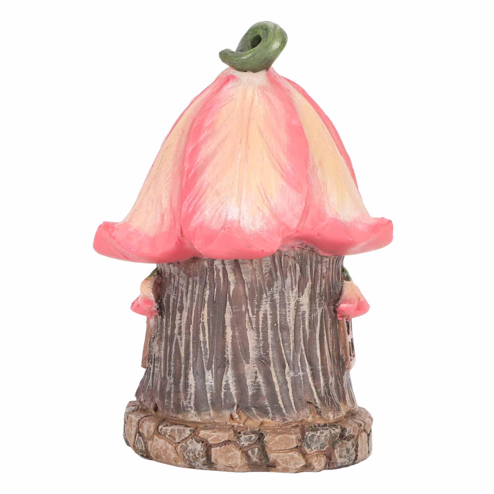 Gnome Fairy House, Żywica Fairy Garden House Outdoor Garden Figurka Dekoracja Gnome Fairy Home Ozdoba na Patio Yard Trawnik Wystrój Zewnętrzny
