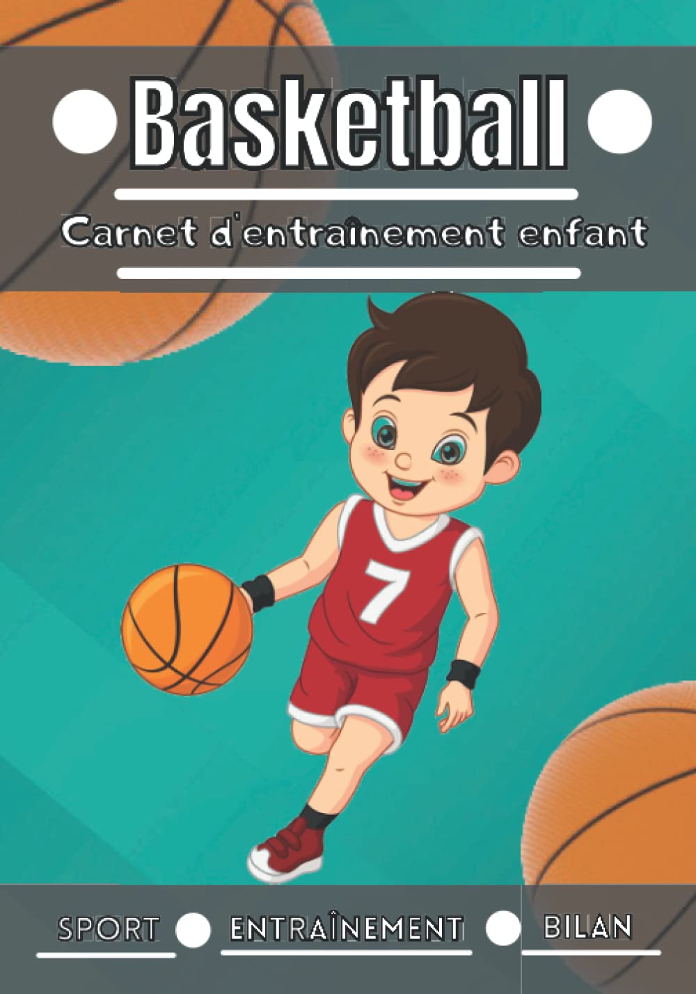 Carnet d'entraînement de Basketball pour enfants de 4 à 12 ans