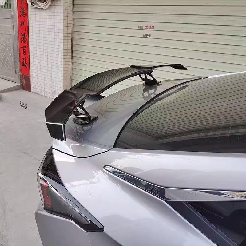 Aileron Arrière pour Audi TT(2 seast) MK2 2007-2014, Spoilers arrière de Voiture Aileron de Coffre Arrière de Course Aileron arrière de Style Sport Accessoire Voiture,A Carbon Fiber Style