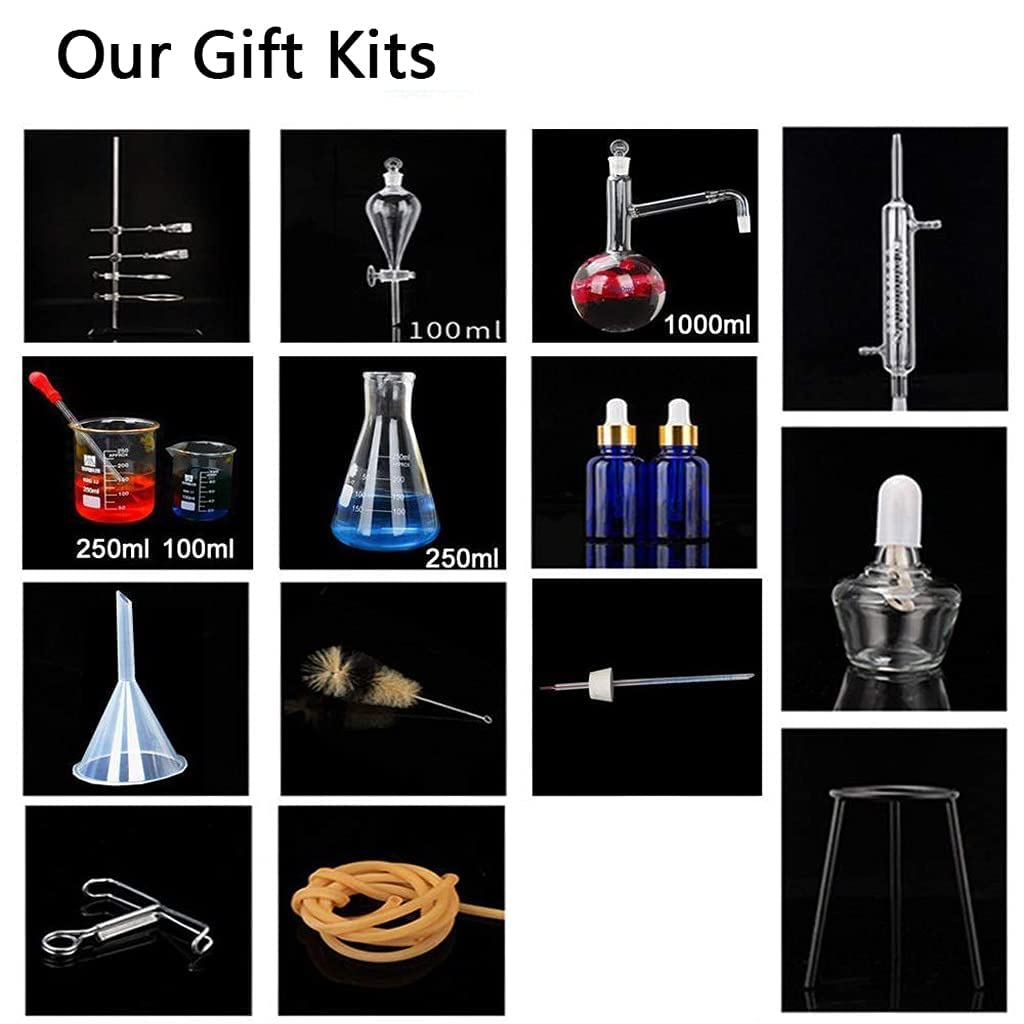 ZAHIKA 1000ml Kit Di Distillazione, Distillatore Di Alcool, Vetreria Di