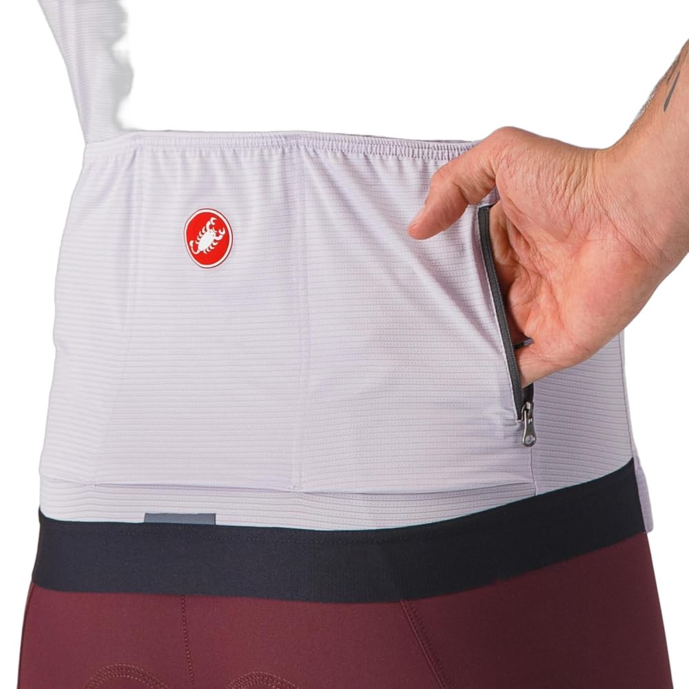 CASTELLI Espresso koszulka techniczna męska, Mglisty fiolet/ciemnoszary, 3XL