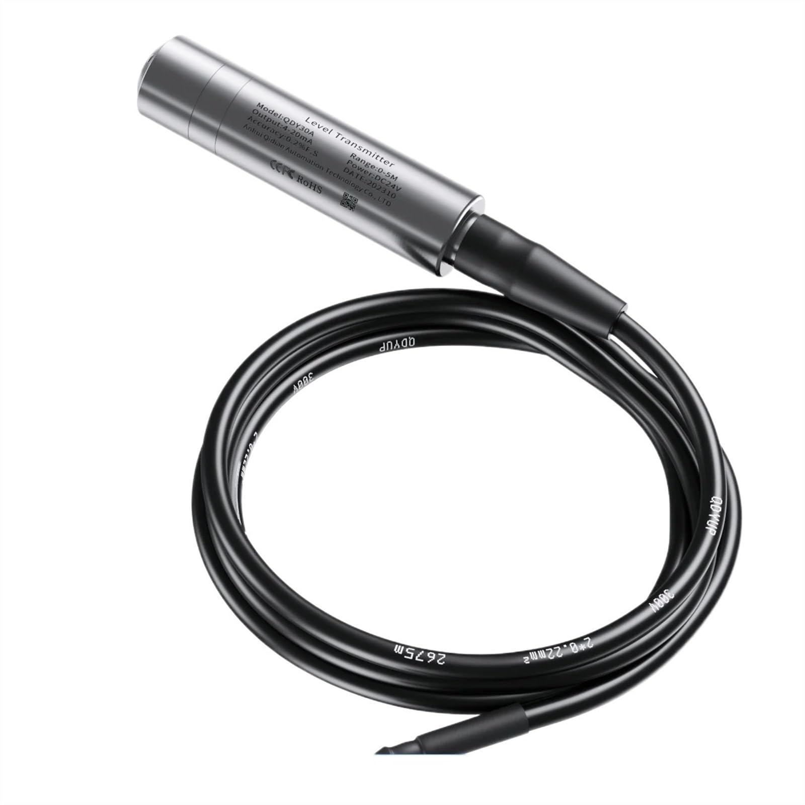 Transmetteur de Niveau de Liquide Submersible 20m avec Signal 0-5V