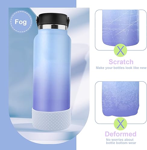 Miniatura 5 de Desing Wish Bota de silicona de diamante compatible con botellas de agua Hydro Flask de 12-24 onzas, 32 onzas y 40 onzas, funda protectora para