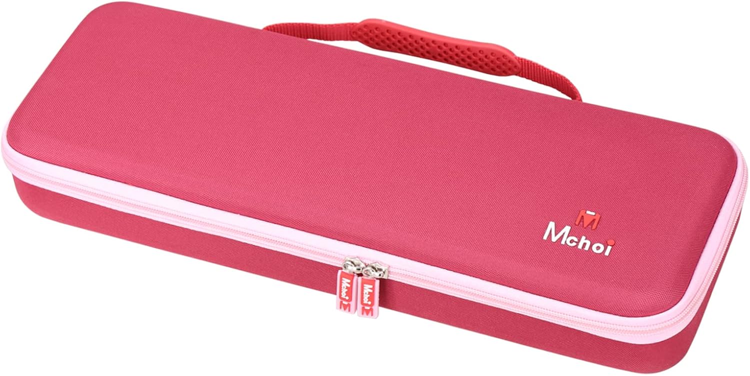 Mchoi Shockproof Carrying Case for Logitech POP Keys Mechanical Wireless Keyboard with Customizable Emoji Keys, Pink, Case Only - Image 6