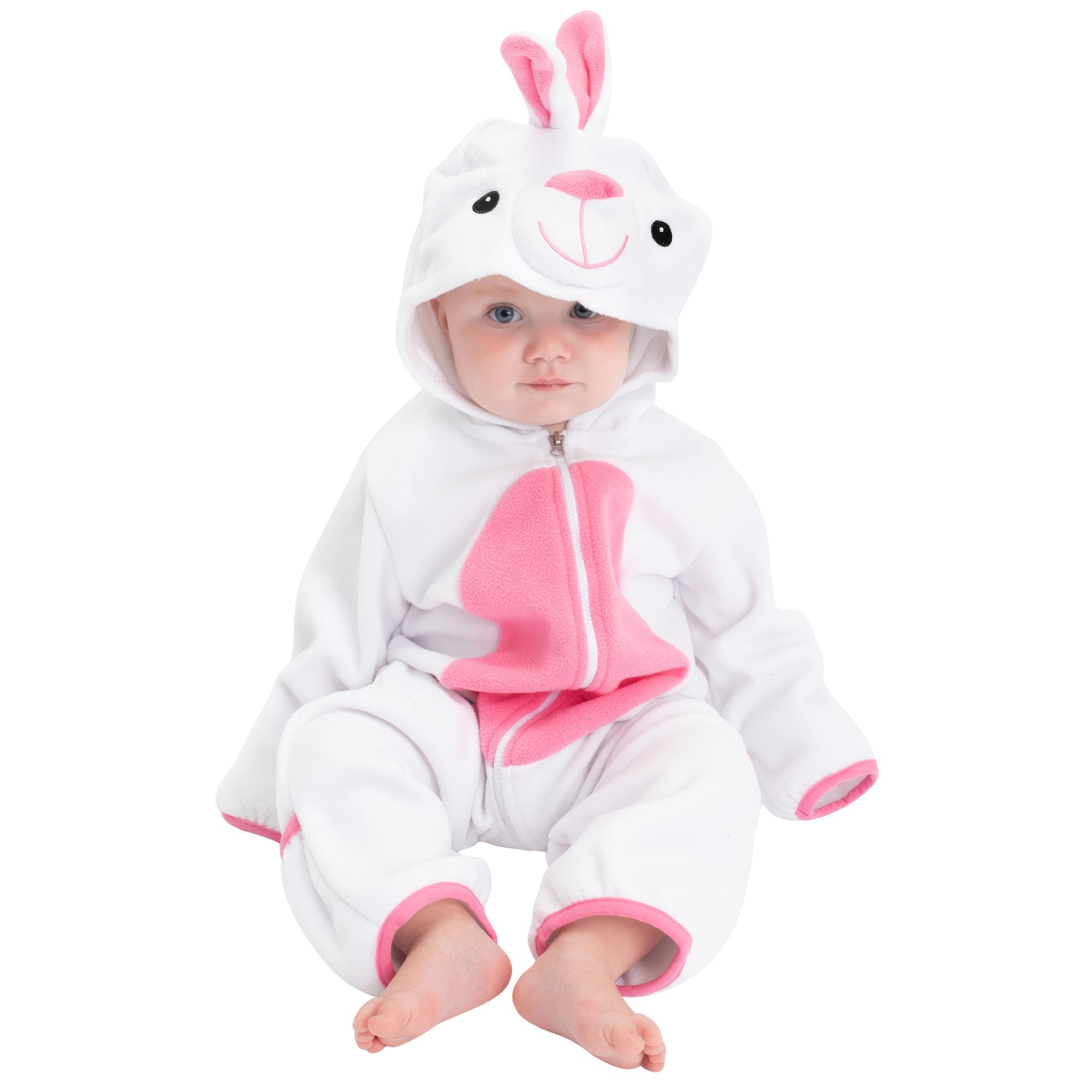 Cuddle Club Fleece Baby Bunting Bodysuit Hoodie, Newborn - 5T