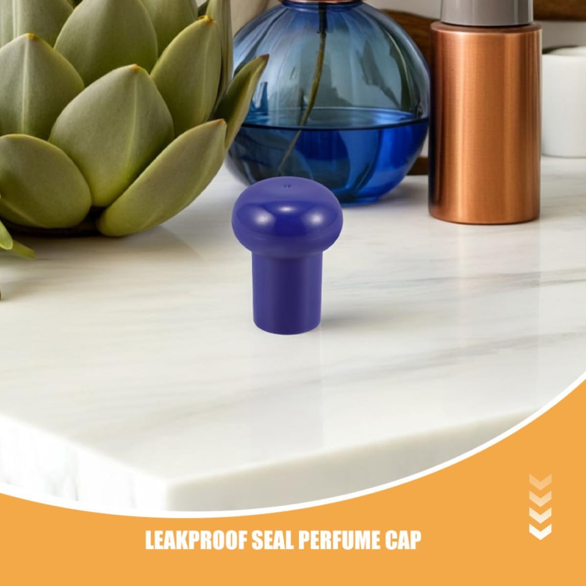 4pcs Blue Perfume Spray Pump Cap Replacement for Travel Bottles image 3