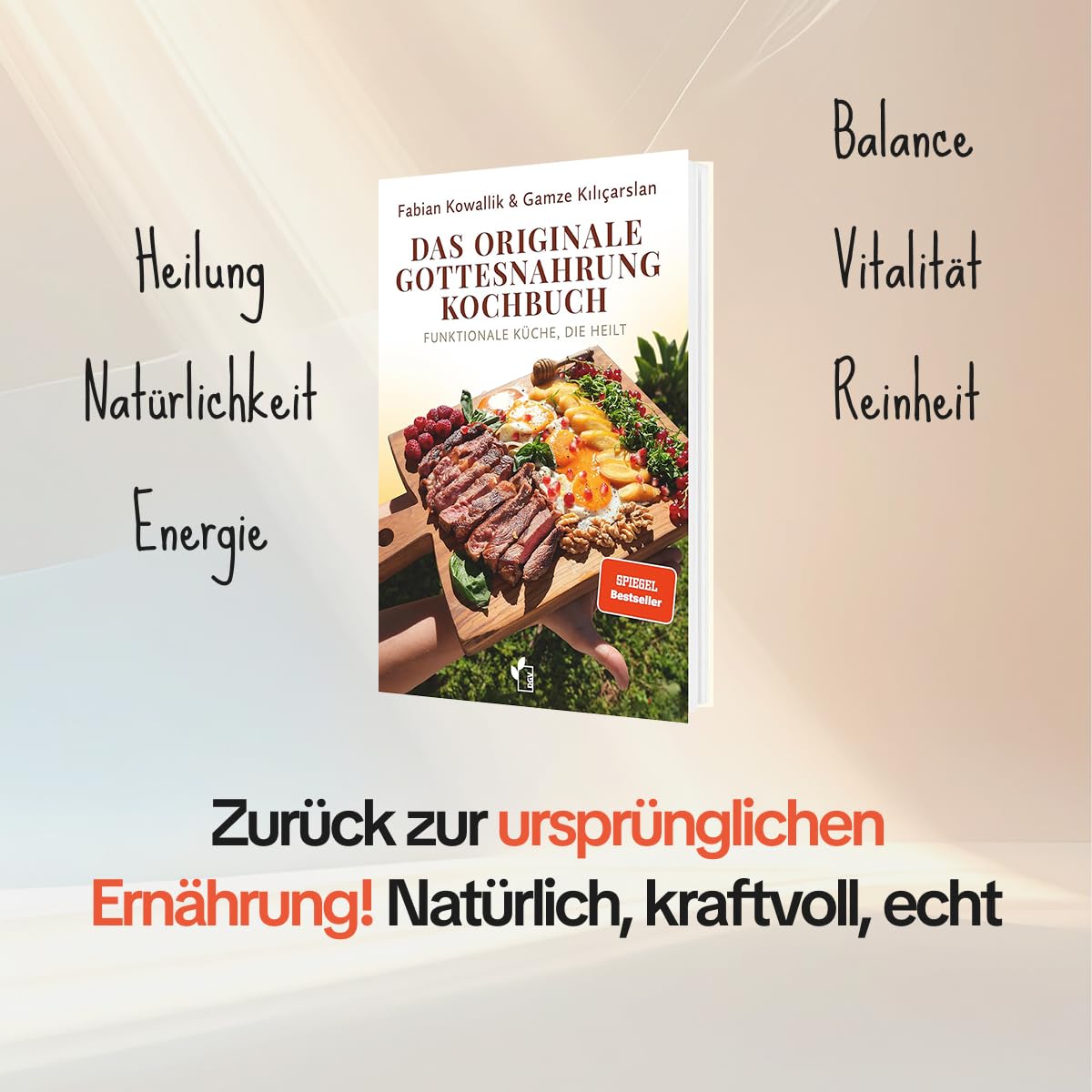 Gesundheits-Set: Die Ernährungslügen + Die Krankheitslügen + Das originale Gottesnahrung-Kochbuch + 1 exklusives Stickerset